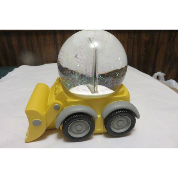 RARE NIB THINGS REMEMBERED BULLDOZER BASE SNOW GLOBE w PICTURE FRAME IN GLOBE - Picture 3 of 8